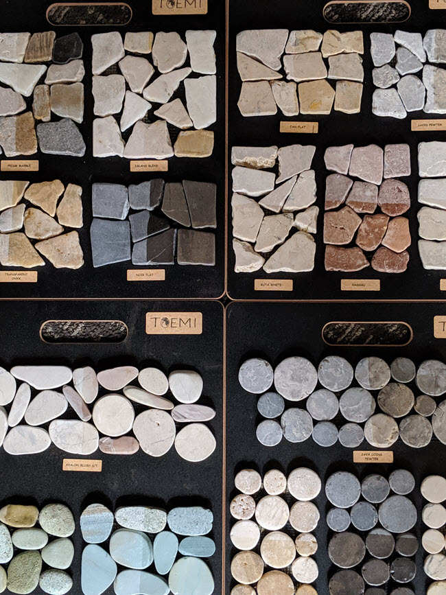 View of Discover Decorative Stone Pebble Tile For Your Home